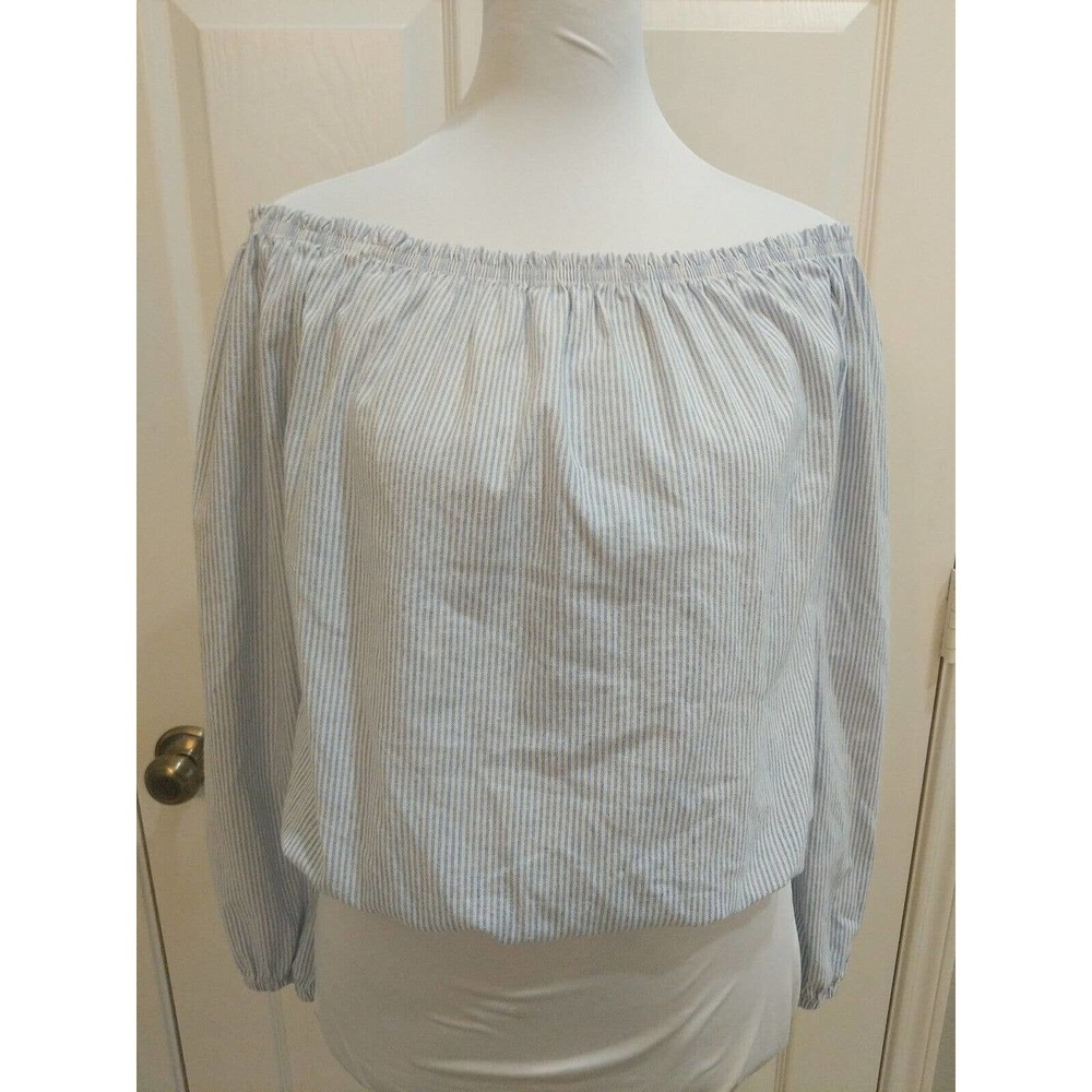 J. Galt Brandy Melville John Galt Striped Off-The-Shoulder Top Shirt